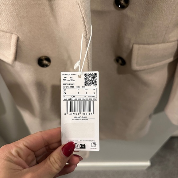 Mango wool double breasted jacket - Picture 3 of 3